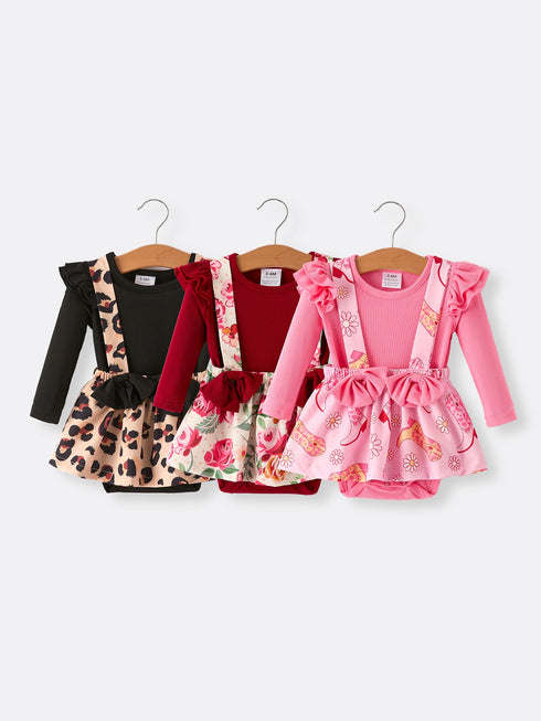 girls-leopard-romper-of-6-pcs-in-one-package Rylee Faith Designs - Sophia's StyleRomper-1